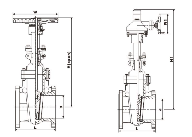美標(biāo)閘閥(圖1)