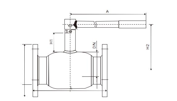 全焊接法蘭式球閥(圖1)
